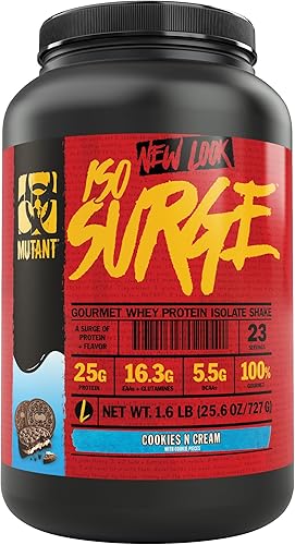 Polvo de proteína aislada de suero Mutant Isosurge, 1, 1