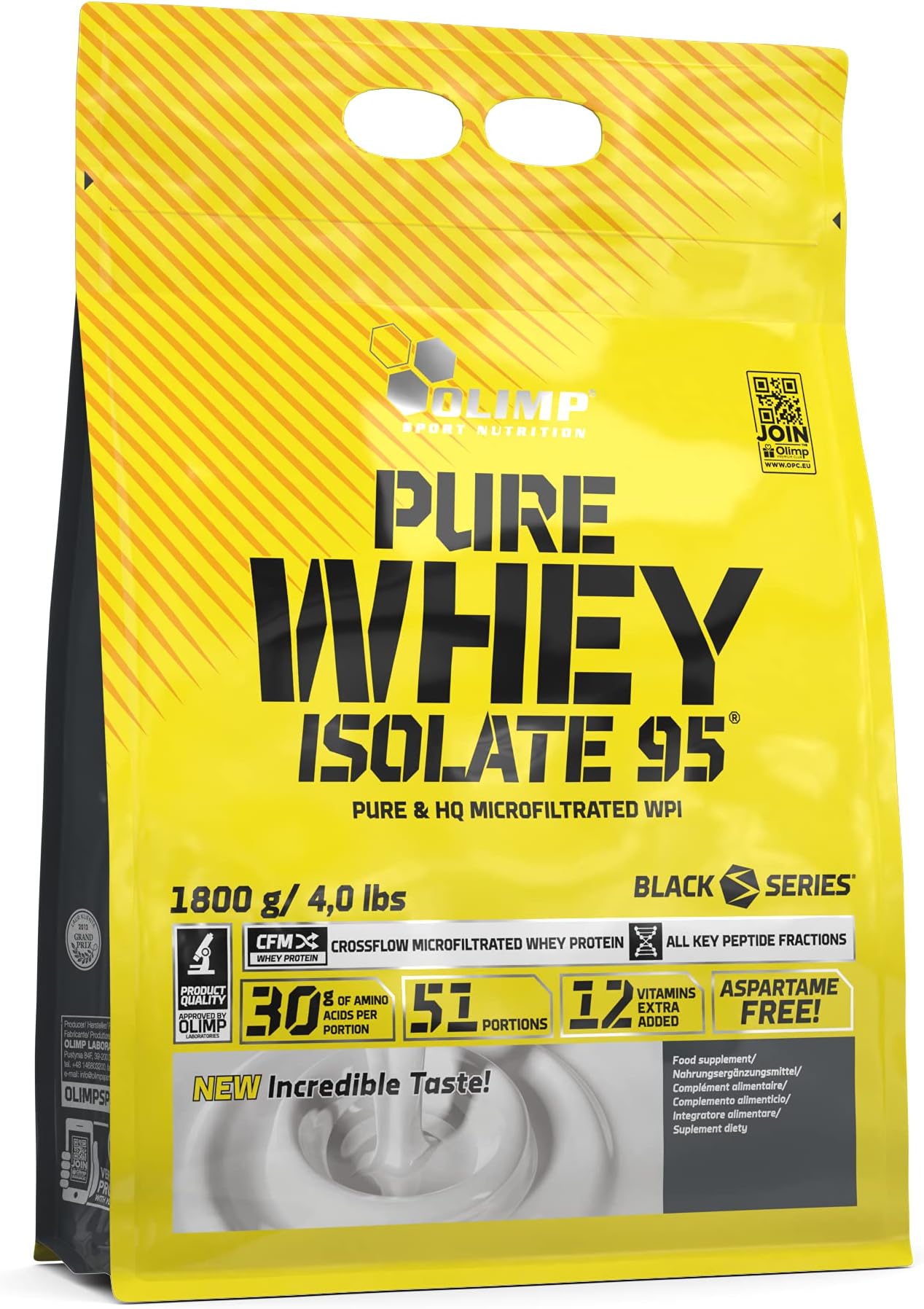 Pure Whey Isolate 95 Chocolate, 1.8 kg