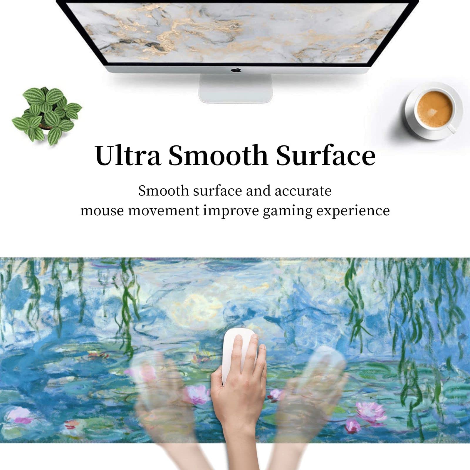 Kawaii Cat Customised Mouse Pad Gaming Table Mat Stitched Edge Rubber Extended Mousepad Large - View #13