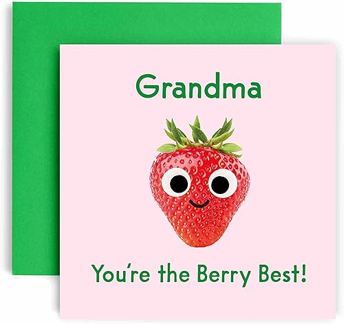 Miniatura 2 de Huxters Tarjetas de cumpleaños para mujer  You're the Berry Best Mommy Happy Birthday Card para cumpleaños, Día de la Madre  Tarjeta de cumpleaños