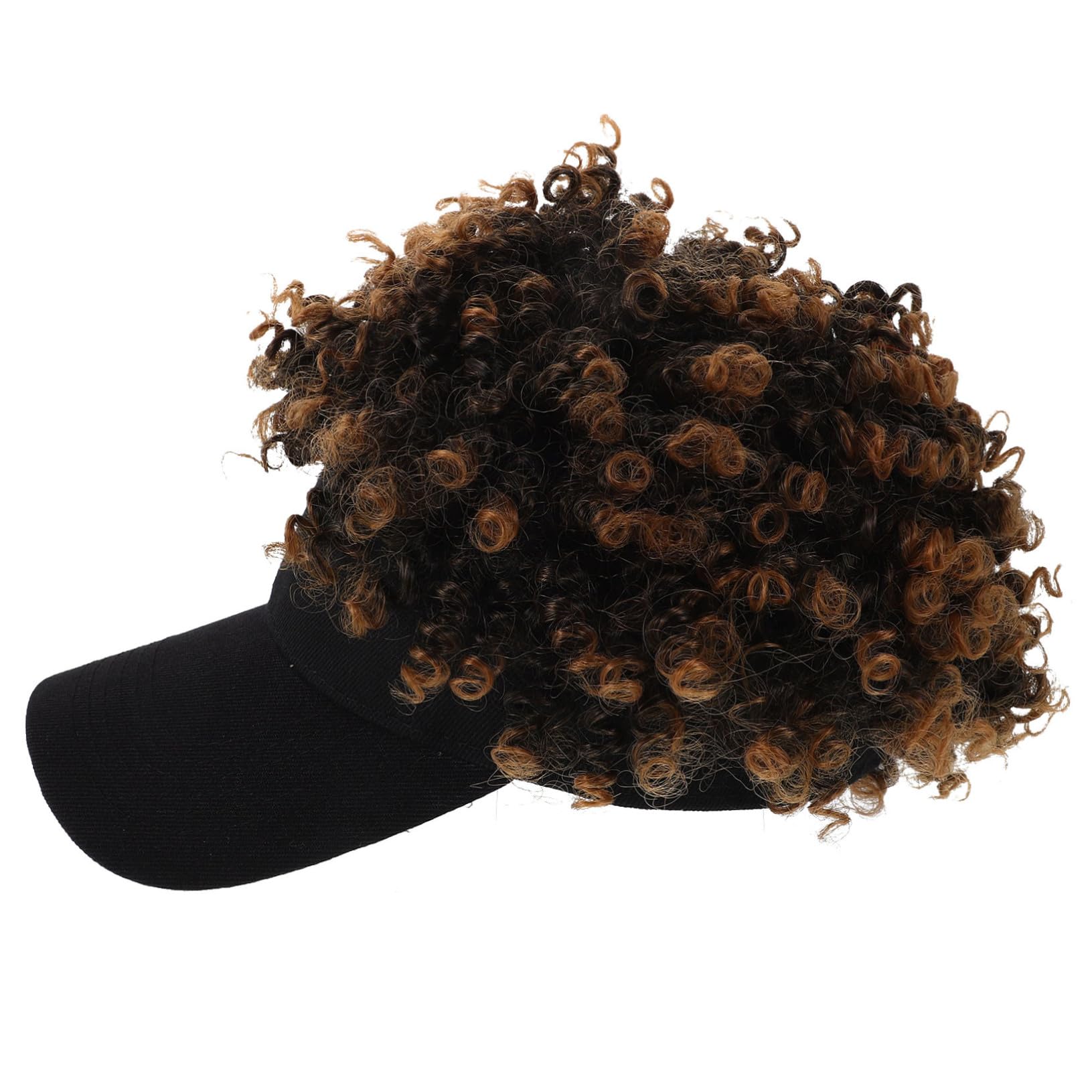 Beavorty Stylish Afro Short Wig Hat for Women Realistic Curly Hair Cap Easy to Maintain and Reuse Comfortable Fit for Everyday Wear and Cosplay