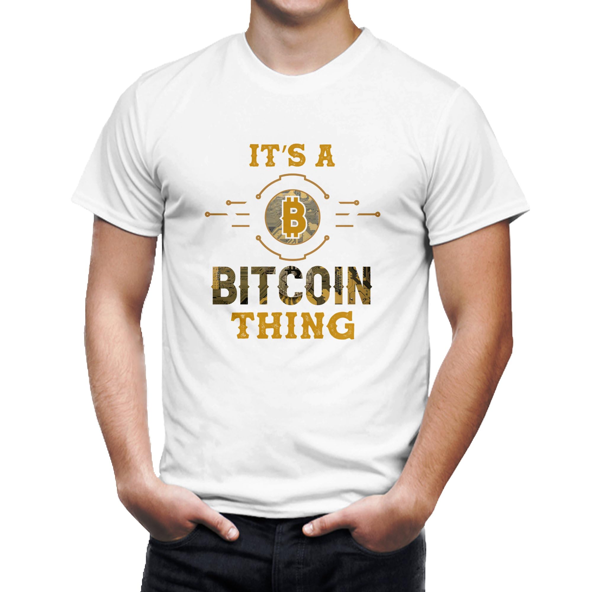 Seek Buy LoveVintage Bitcoin Crypto Enthusiast Distressed Graphic Unisex T-Shirt for Tech Geeks