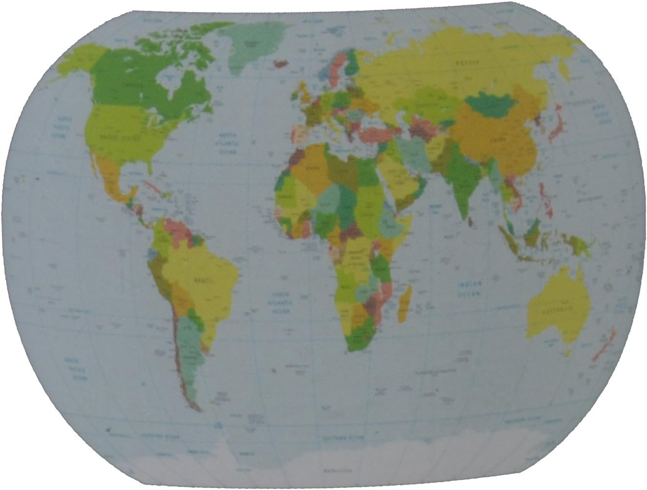 Giant World Map Wall Decal Sticker Repositional Classroom Decoration