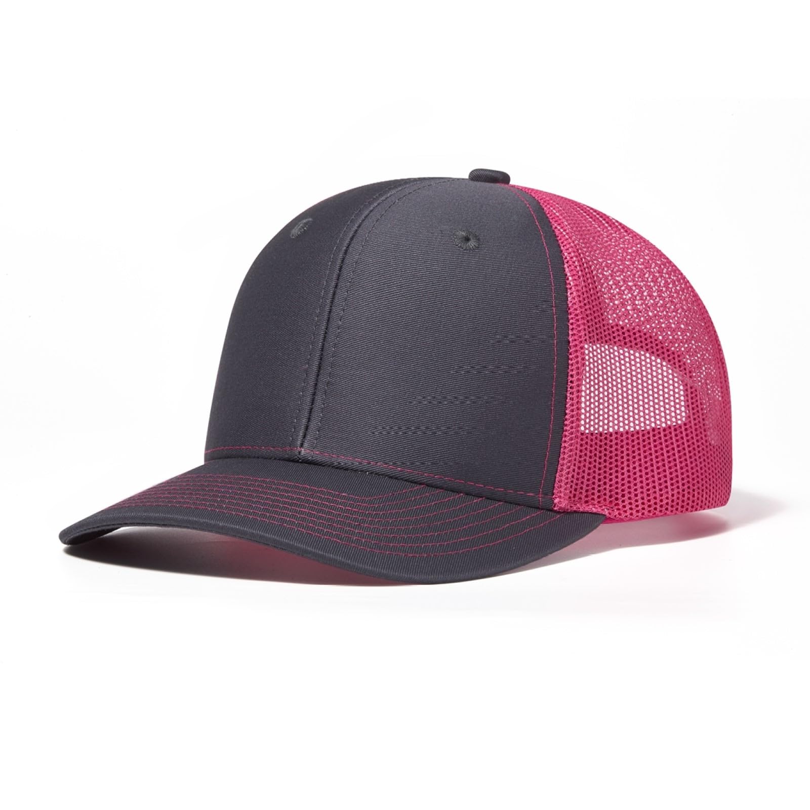 HaloHorus Trucker Hat for Men Women, Adjustable Athletics Baseball Cap for Running, Fishing, Hiking, Workout, P6-darkgrey-rosered, One Size — image 1