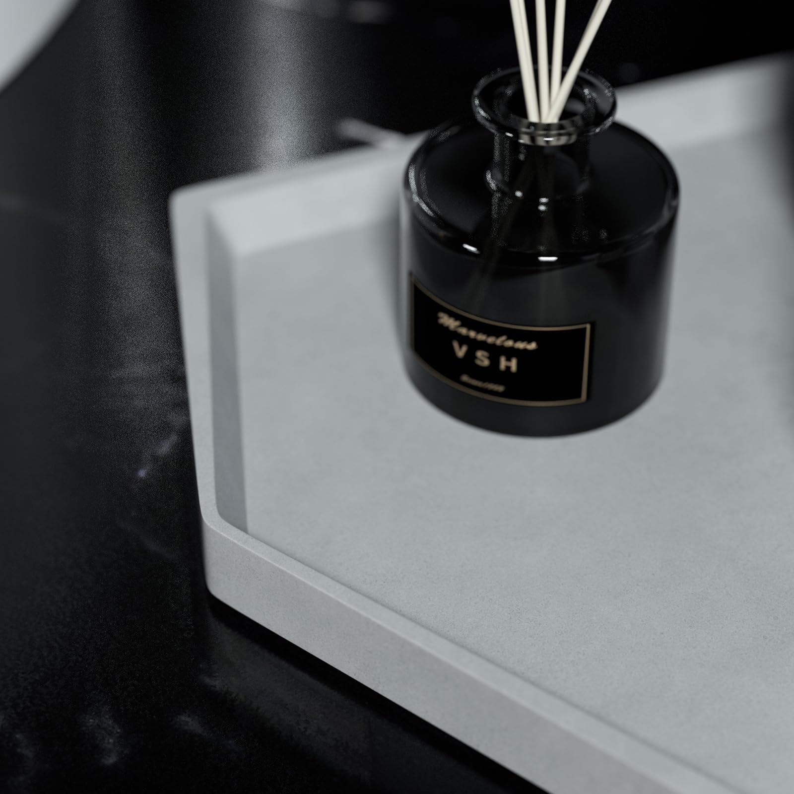 Amazon｜TAHITICA トレイ ベトントレイ コンクリート インテリアトレイ