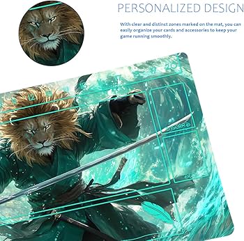 Amazon | Lorcana プレイマット TCG 24x14インチ ゲームマット、滑り