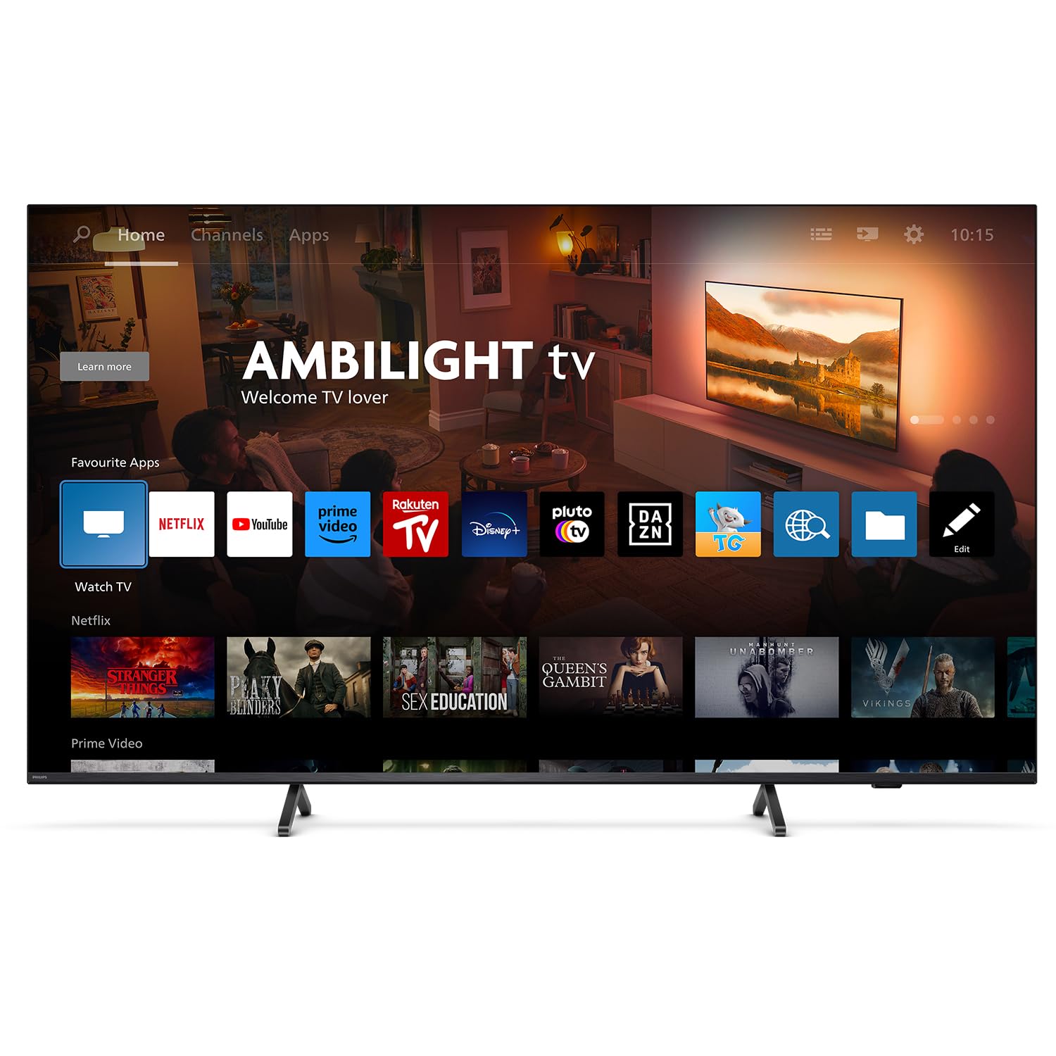 Philips Ambilight 75PUS8919 Smart TV 4K LED - Pantalla de 75 pulgadas con plataforma Titan OS Pixel Precise Ultra HD y sonido Dolby Atmos, funciona con Alexa y con el asistente Google - Gris Antracita