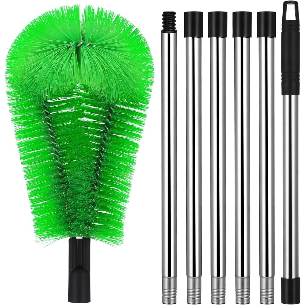 Jnchdghwa For Cleaning Gutters and Hard-To-Reach Area Roof Brush with Telescopic Stainless Steel Handle in the Home