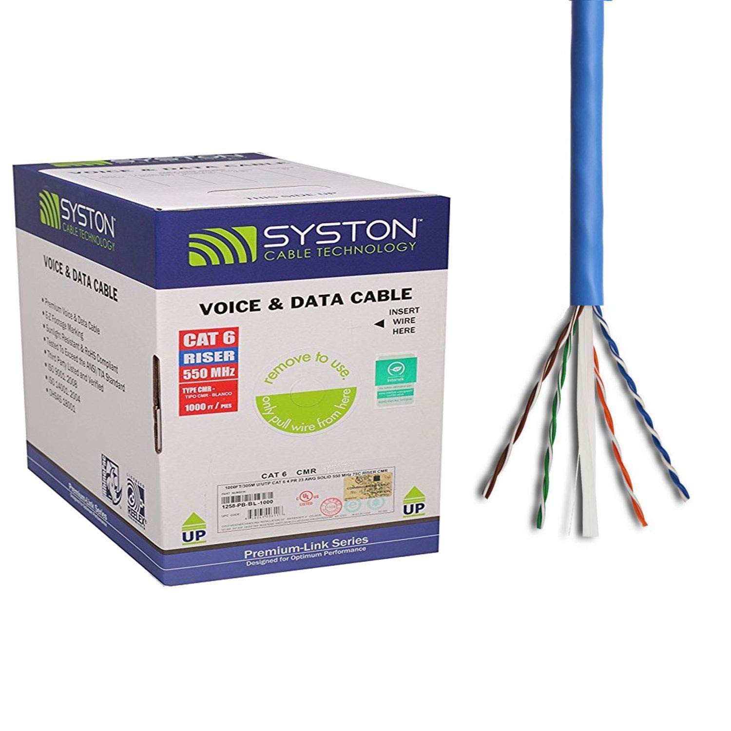 Buy Syston Cable Technology Cat6(e) Cable 23AWG 4 pr Solid