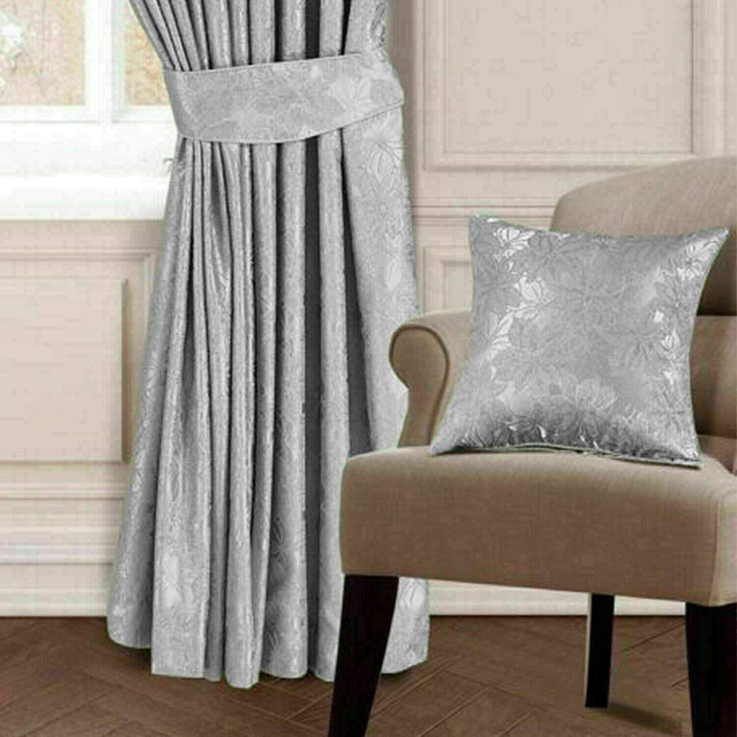 New Luxury Jacquard shimmer Glitter Quilted Bedspread Comforter Throw Bedding with Matching Pillow Shams (Silver MAYA