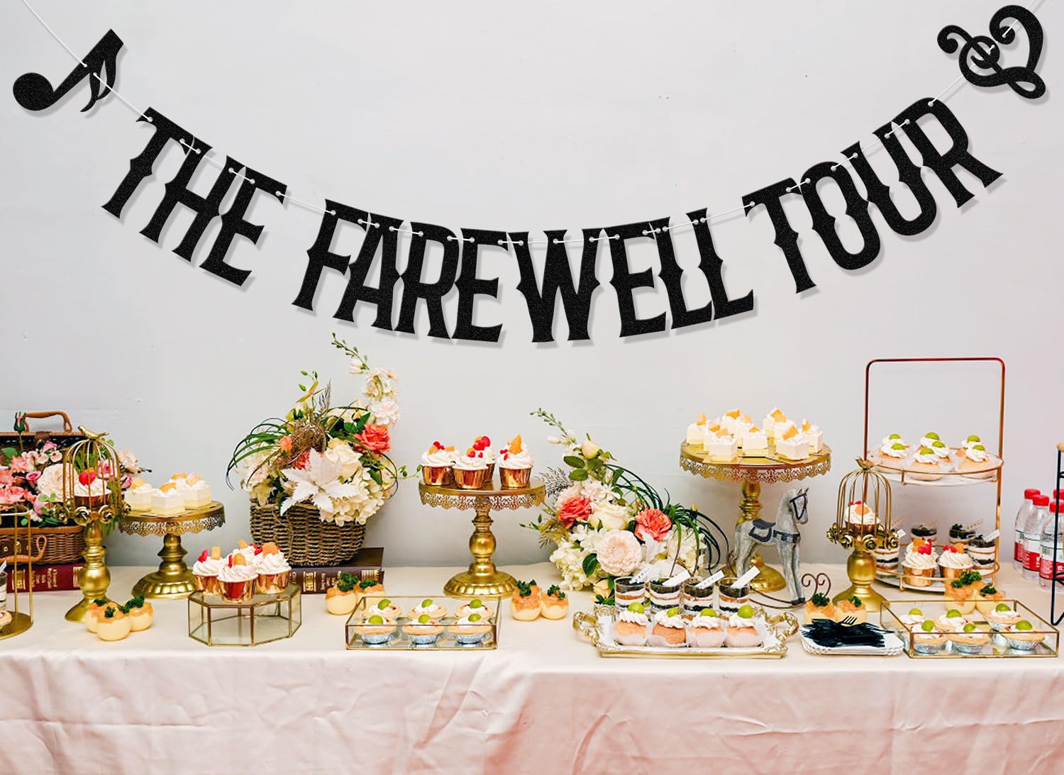 Aumccxz The Farewell Tour Banner Music Bachelorette Party Decorations He Put A Rock On It Engagement Wedding Party Decorations Black - Image 4
