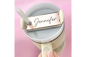 Personalized Laser Engraved Stanley Tumbler Name Plate for 20oz Lid