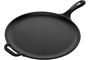 Victoria 12-Inch Cast Iron Flat Griddle: Sizzle to Perfection
