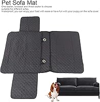 Vista 4 de Funda protectora de sofá para mascotas, tamaño biplaza, impermeable, protector de muebles para perros y gatos, funda de sofá suave para sala