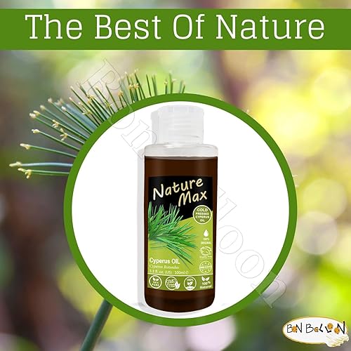 Miniatura 4 de bonballoon Nature Max Cyperus Oil Natural prensado en frío sin diluir Premium puro para el cuidado de la piel Halal (1 paquete  3.38 oz  3.4 fl oz)