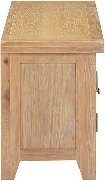 Seconique Windsor Fully Assembed Straight Tv Unit in Natural Oak