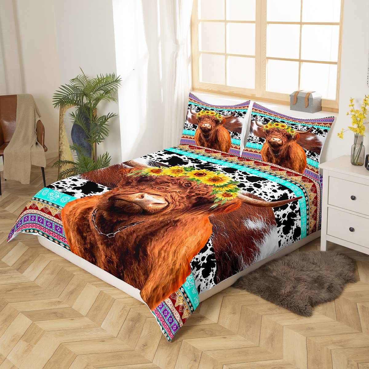 Paard Dekbedovertrek Bruin Paard Print Beddengoed Set Voor Jongens En Tieners Wild Dier Patroon Dekbedovertrek Exotische Stijl Thema Quilt Cover Met