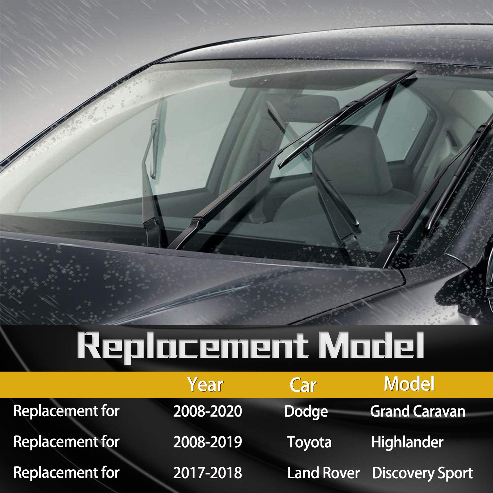 MIKKUPPA 26"+20" Windshield Wipers Replacement for 20082020 Dodge