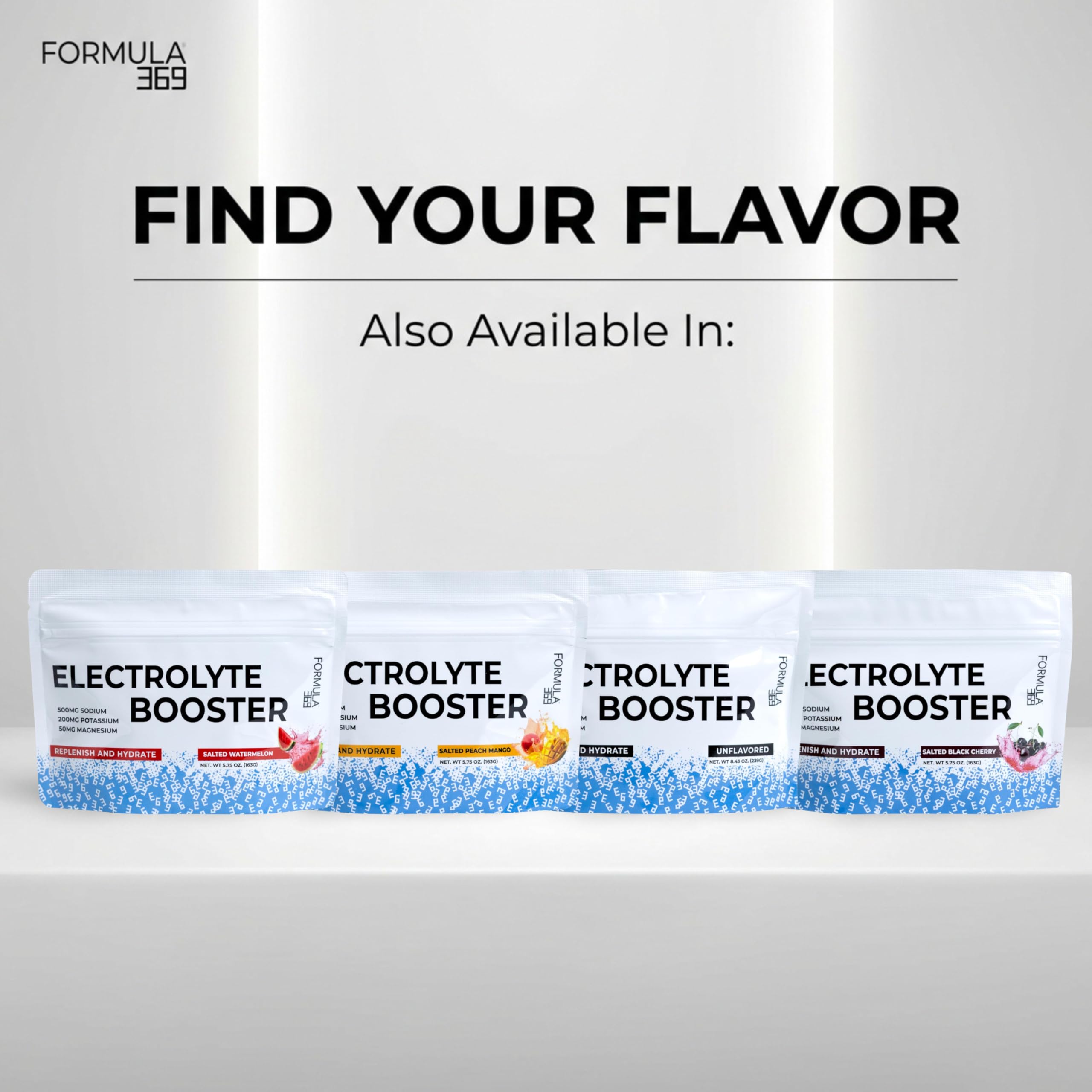 Electrolyte Booster Salty Watermelon 50 Servings for Daily Hydration, Exercise, Endurance Sports