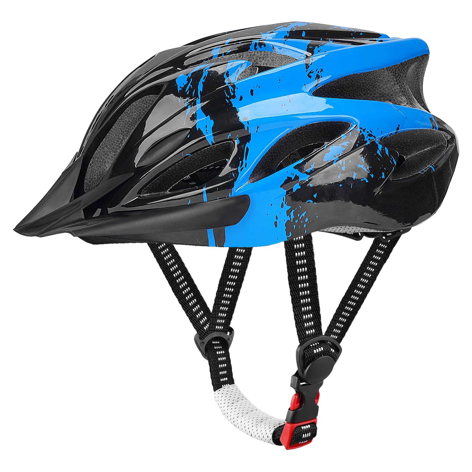 GOXIFACA Fahrradhelm MTB verstellbar Visier 58-62cm | leicht belüftet für Damen Herren Radfahren