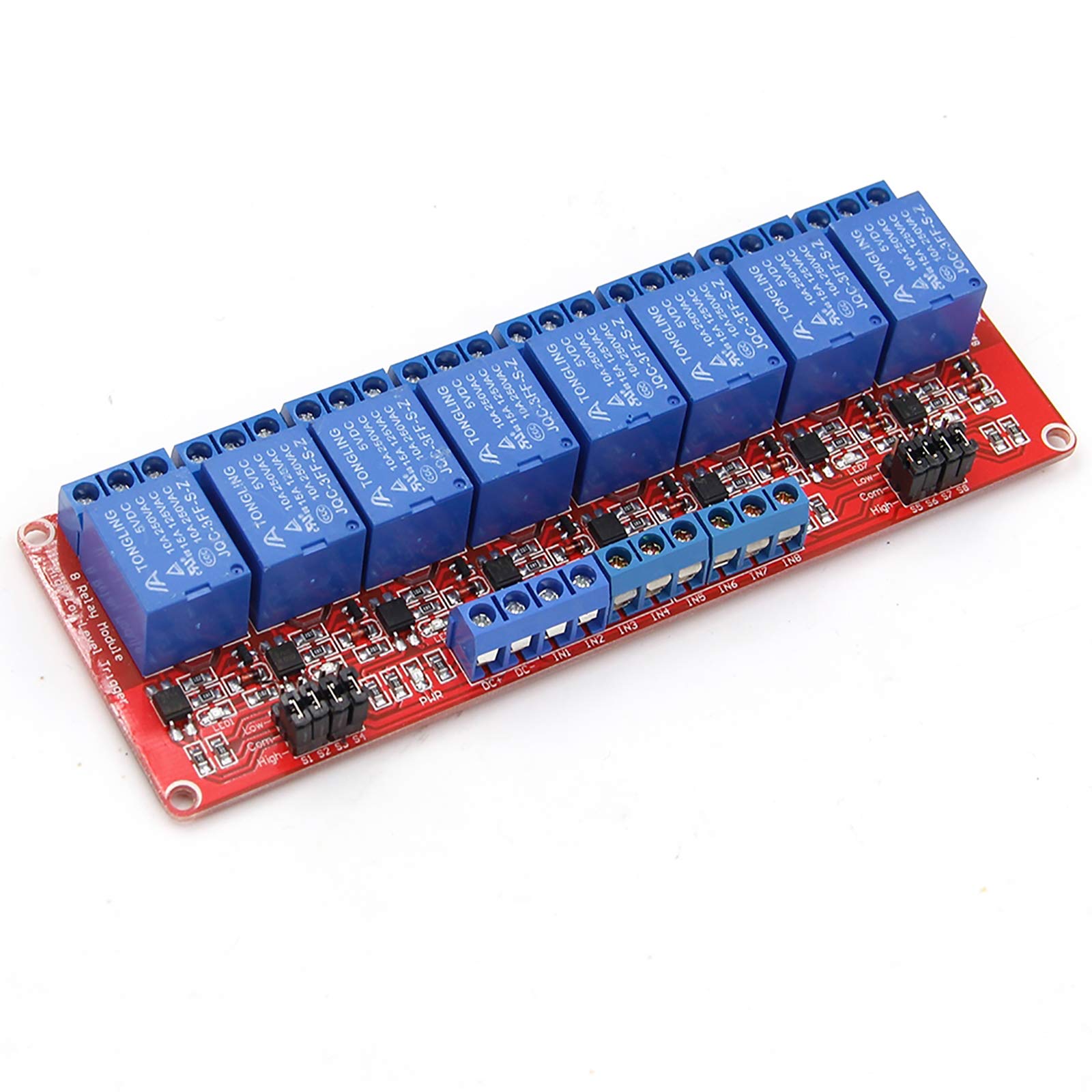 INDICATORE SCHEDA MODULO relè 1/2/4/8 canali 5 V 12 V 24 V modulo relè
