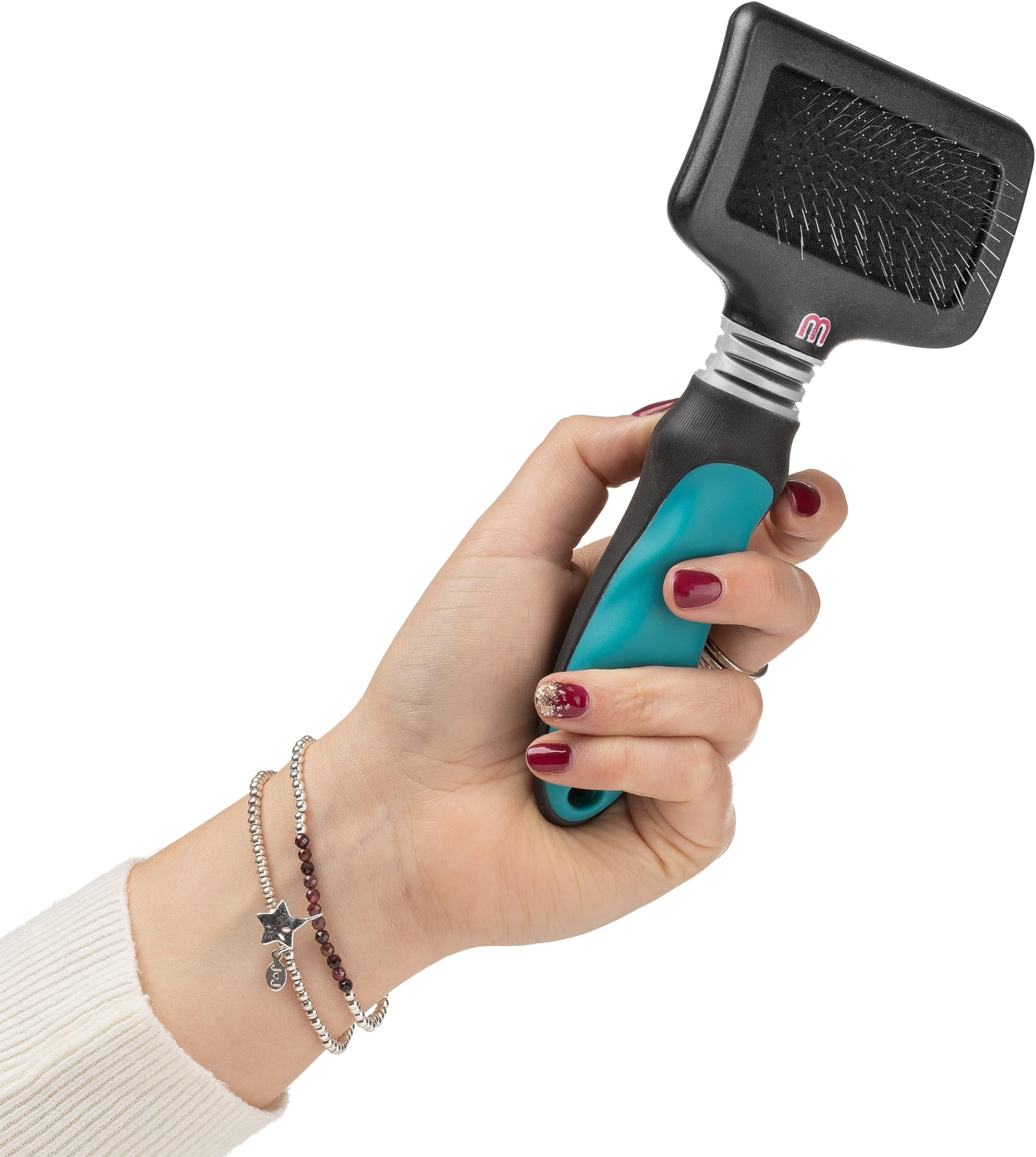 Mikki Dog, Cat, Puppy, Kitten Grooming Ball Pin Slicker Brush -For Knot, Tangles -Sml-Med Pets-Small
