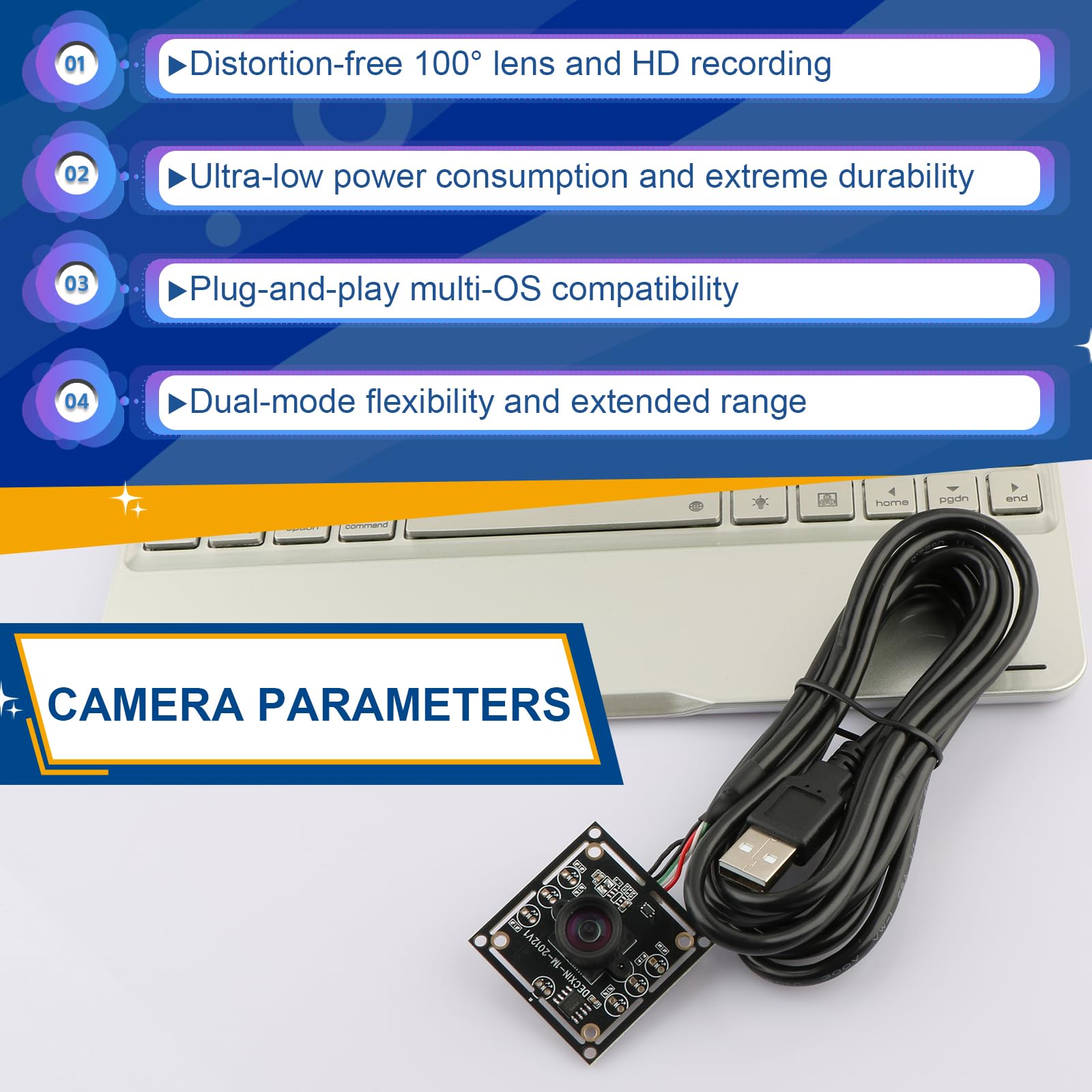 ov9732 Kameramodul 100 Grad für autodarts Dart Kamerasystem 3 Satz 1280x720 30fps Gesichtserkennung Bilderfassung 2M Kabel USB2.0 Ausgang Phone