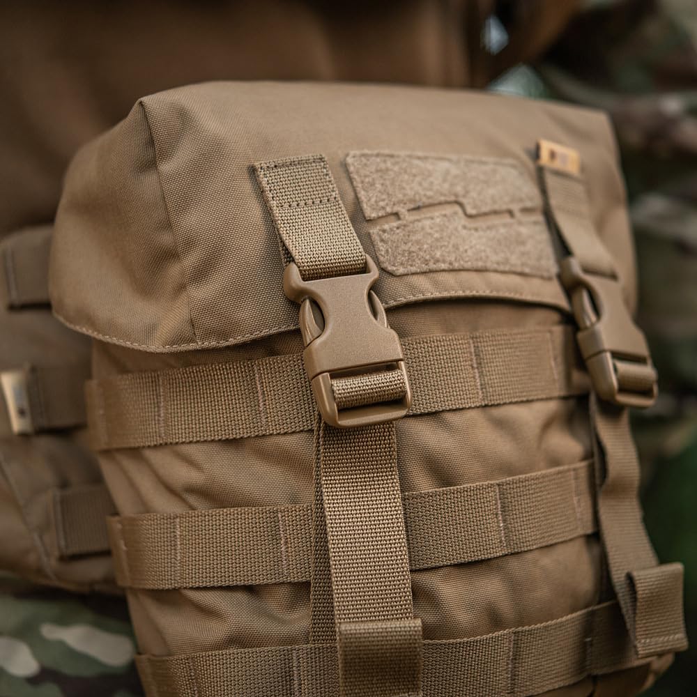 M-Tac Taktische MOLLE-Tasche „Sucharka“ Gen.3 – Cordura 500D, Woojin-Verschluss, Militärische Ausrüstung, Outdoor, Survival, Coyote
