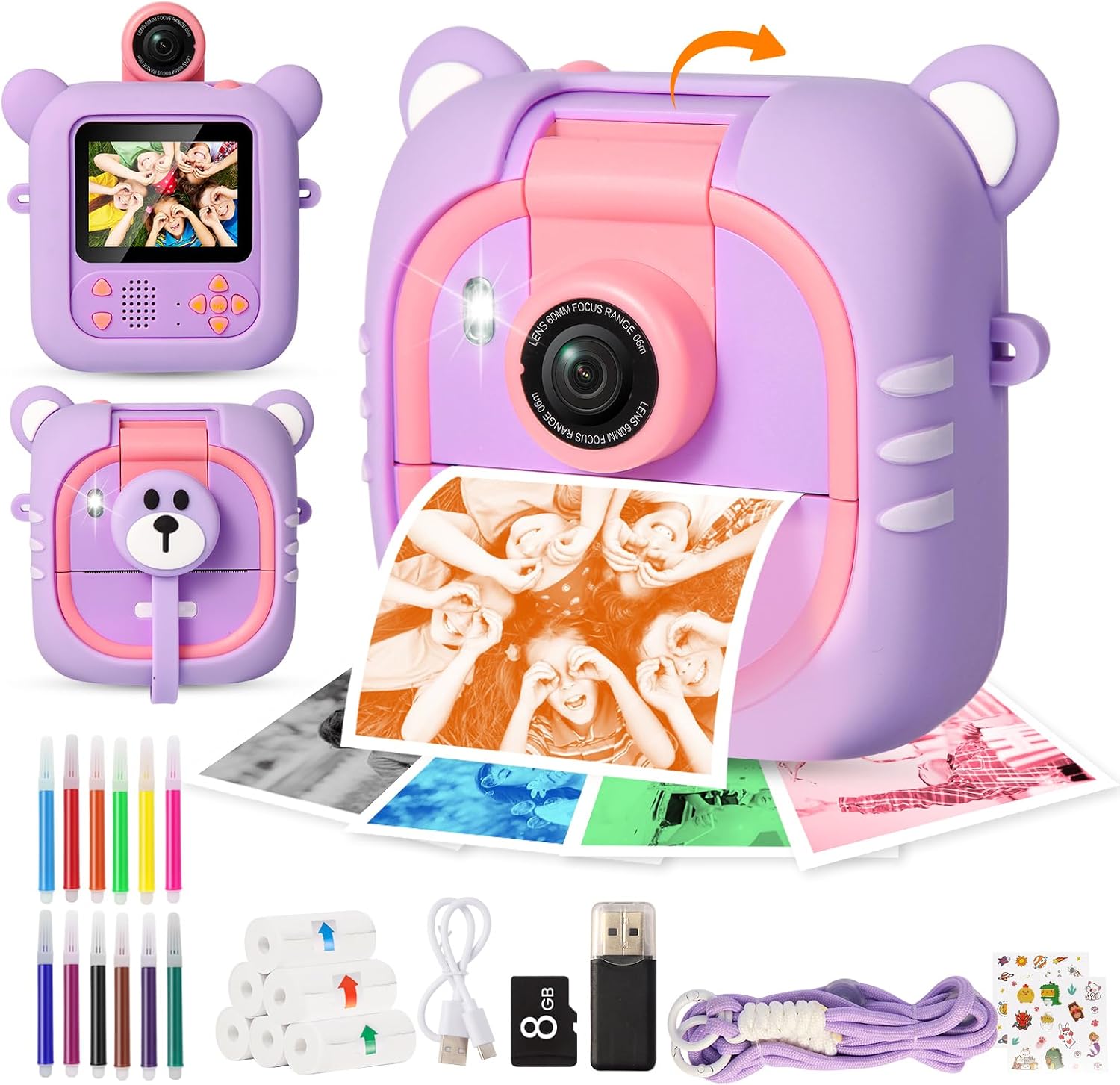 Appareil Photo Numérique pour Enfants ARNSSIEN M2 - L'outil créatif parfait !