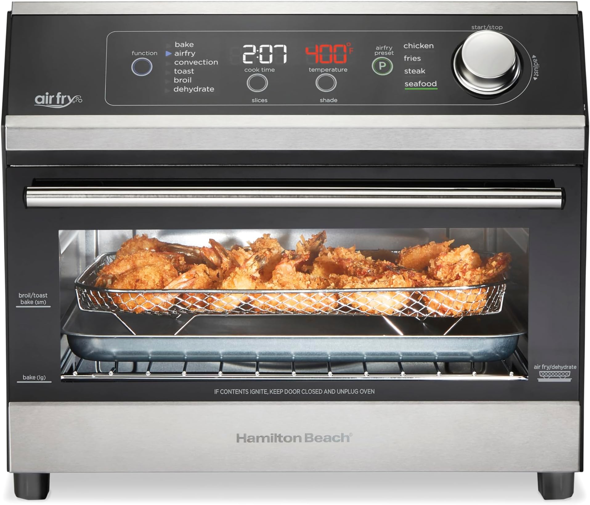 Four grille-pain friteuse à air chaud 14-en-1 peu encombrant Cuisinart
