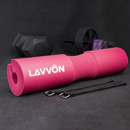 Miniatura 7 de Juego de almohadillas para sentadillas, almohadilla de espuma para sentadillas, estocadas y almohadillas de barra para empujes de cadera,