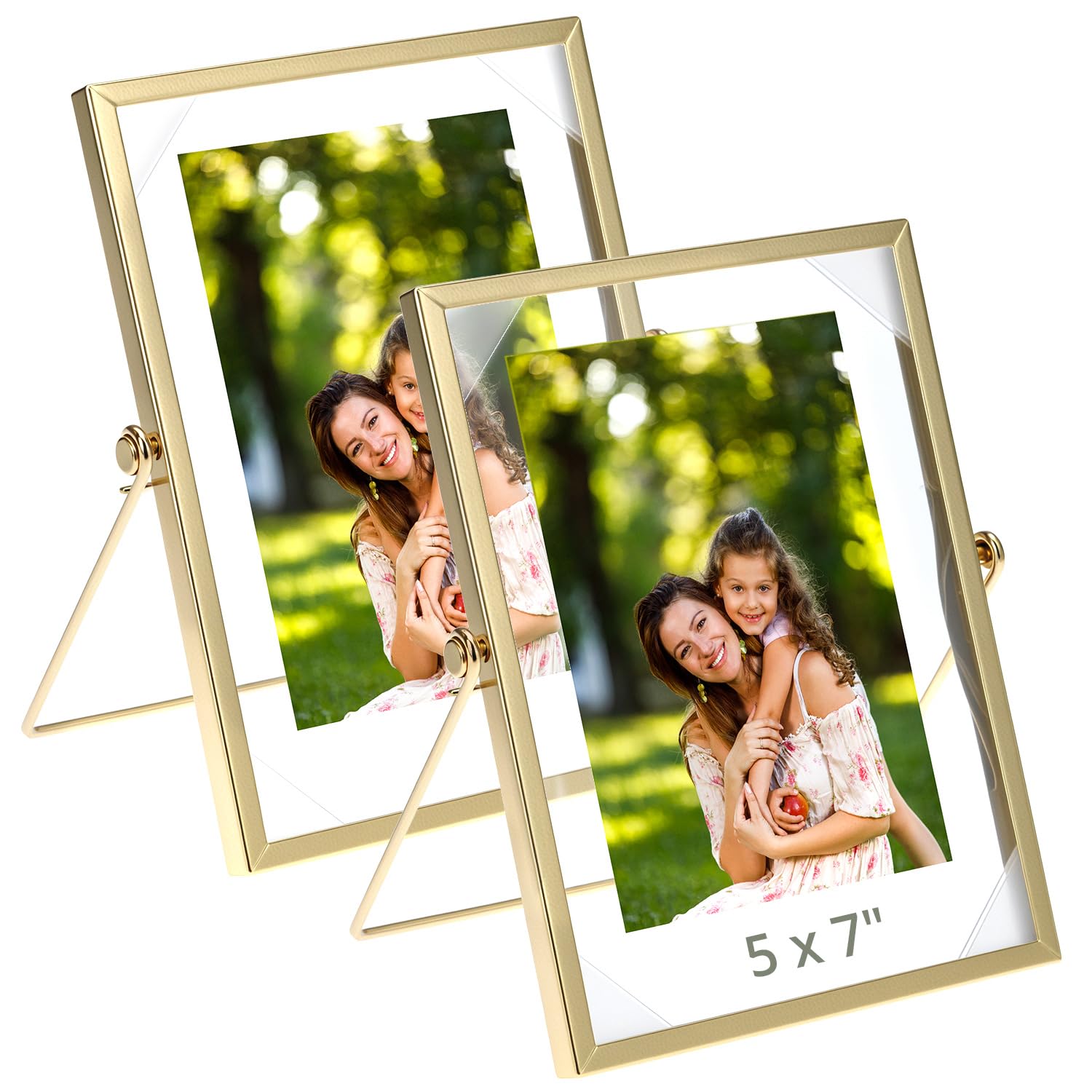 Cadre photo flottant anti-poussière en verre véritable pour protéger vos souvenirs
