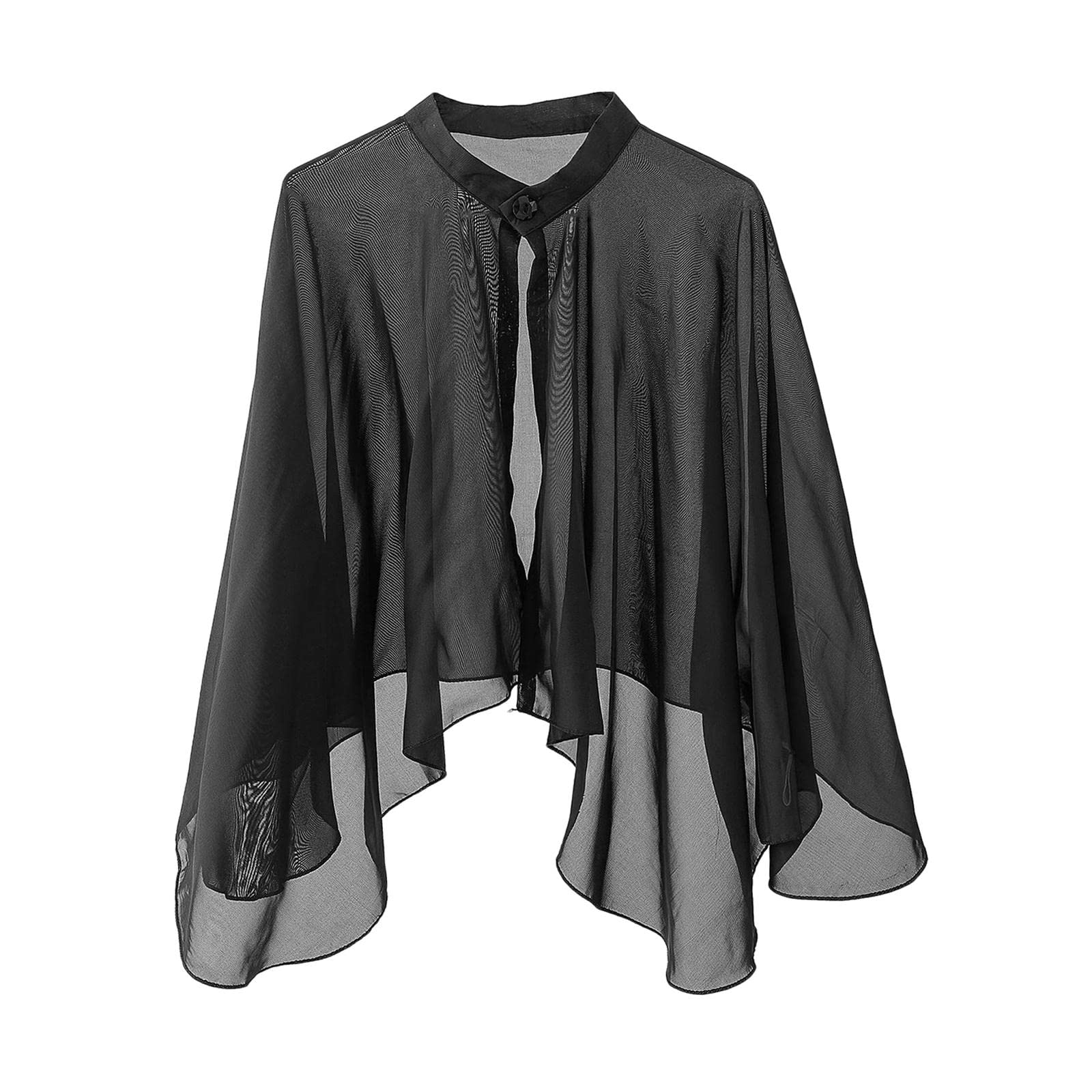 snappsy Fashion Boho Women Chiffon Cardigans Loose Sheer Top Jacket Cardigan Black-picture-21