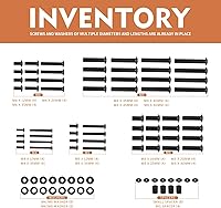 Vista 2 de Tornillos de montaje de TV universal kit de instalación incluye M4 M5 M6 M8 tornillos y espaciadores para Samsung, Vizio, LG, TCL, Sony, Sharp