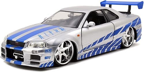 Miniatura 2 de Jada Fast  Furious Coche Nissan Skyline Gt R R34 2002 Escala 124  A Todo Gas Vehículo 124 1995 Toyota Supra