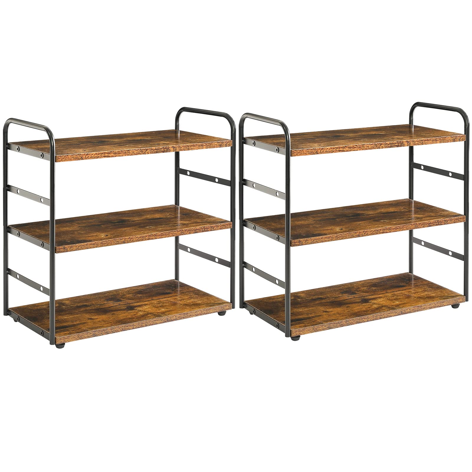 IBUYKE Étagère à Épices,Lot de 2,Étagère Plan de travail,TWJ001H-2 | Rangement placard Organisateur de Salle de Bain Rangement Epices Cuisine pour Salle à Manger Bureau