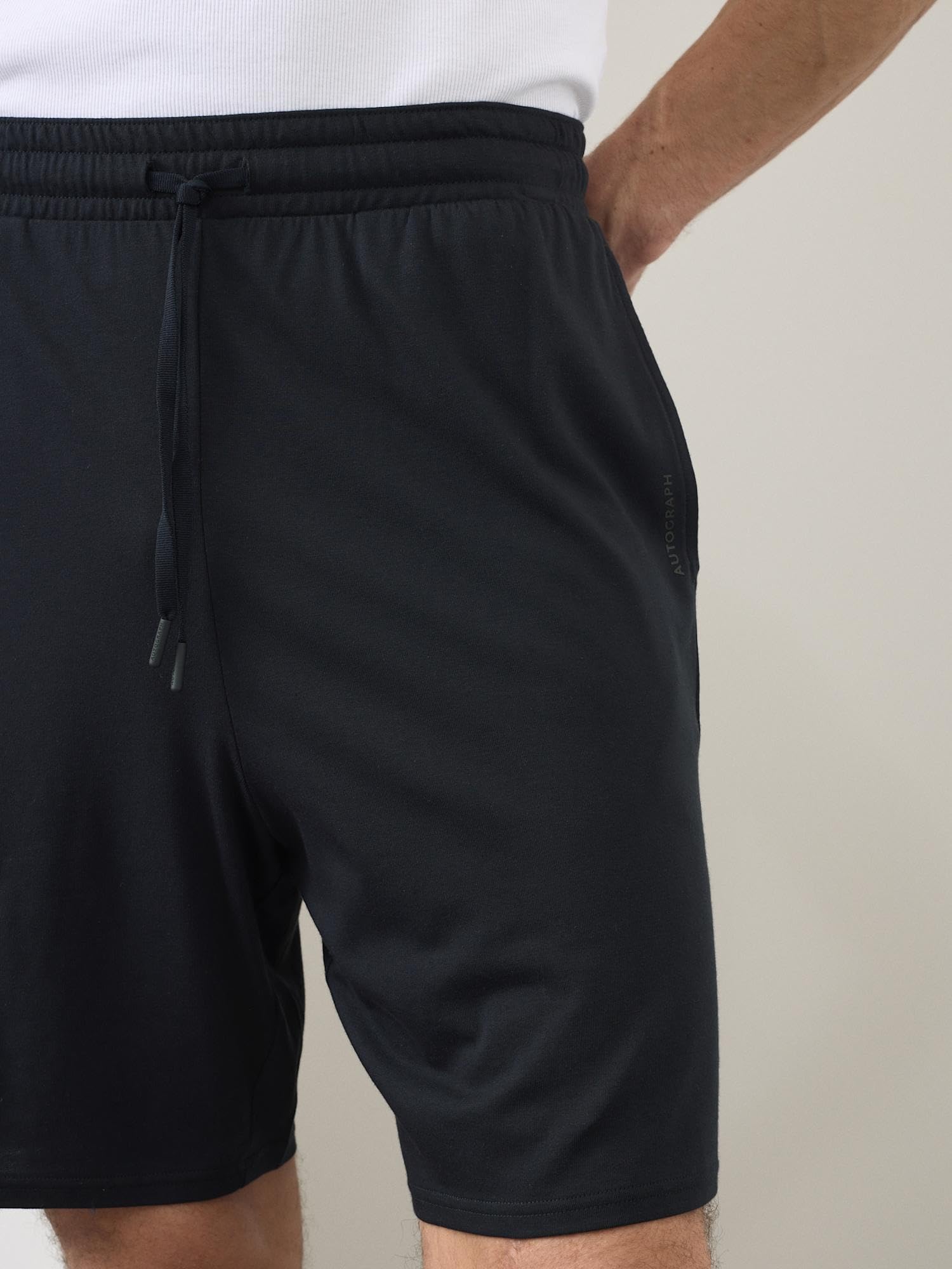 Marks & Spencer Short de Pyjama Homme en Coton Supima® Modal, Taille à Cordon, avec Poches