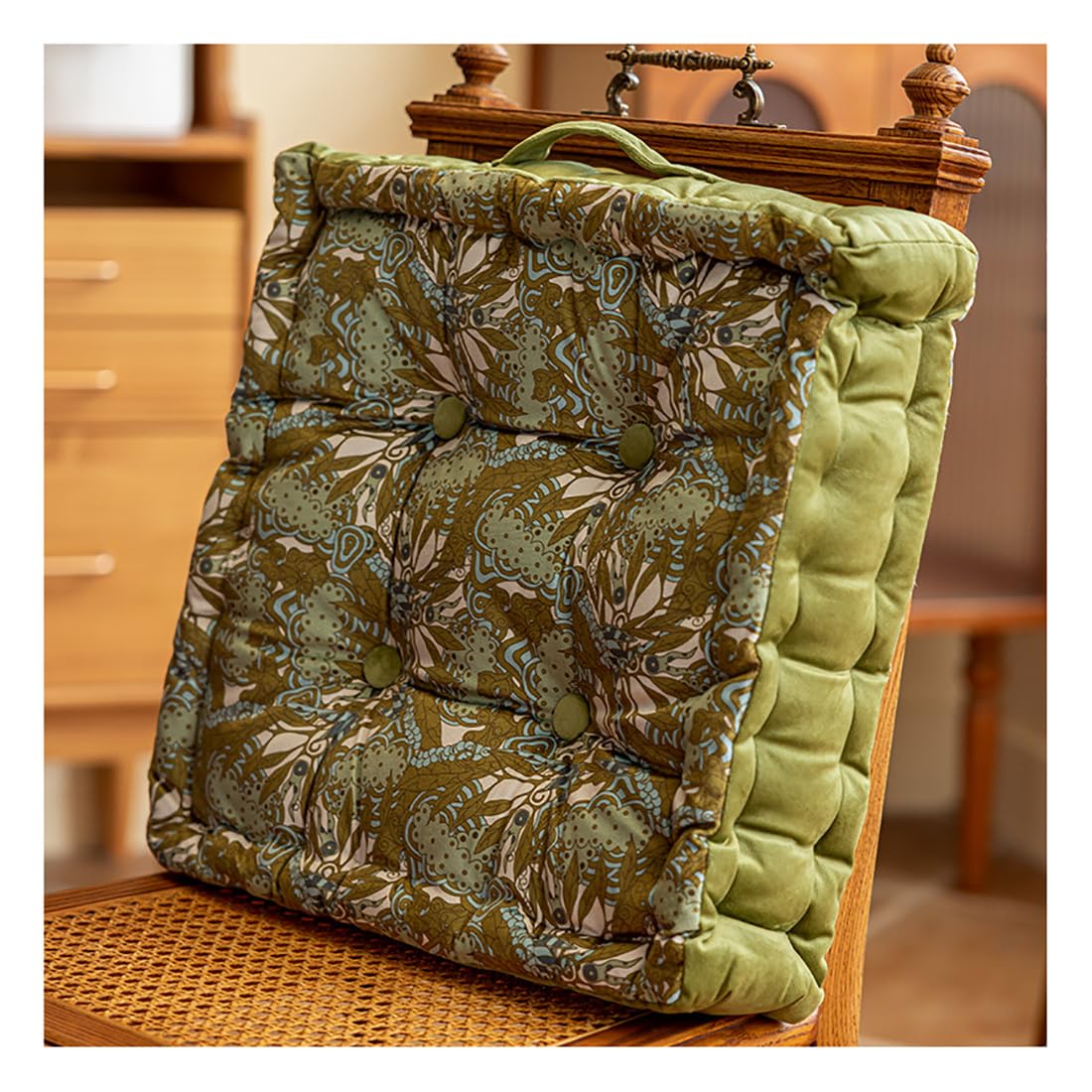 VHJdtE Seat Cushion, Rustic For All Seasons|Cozy Soft Long-Lasting Seat Pads|Stylish Upholstered Sofa Backrest Pillow(Green)