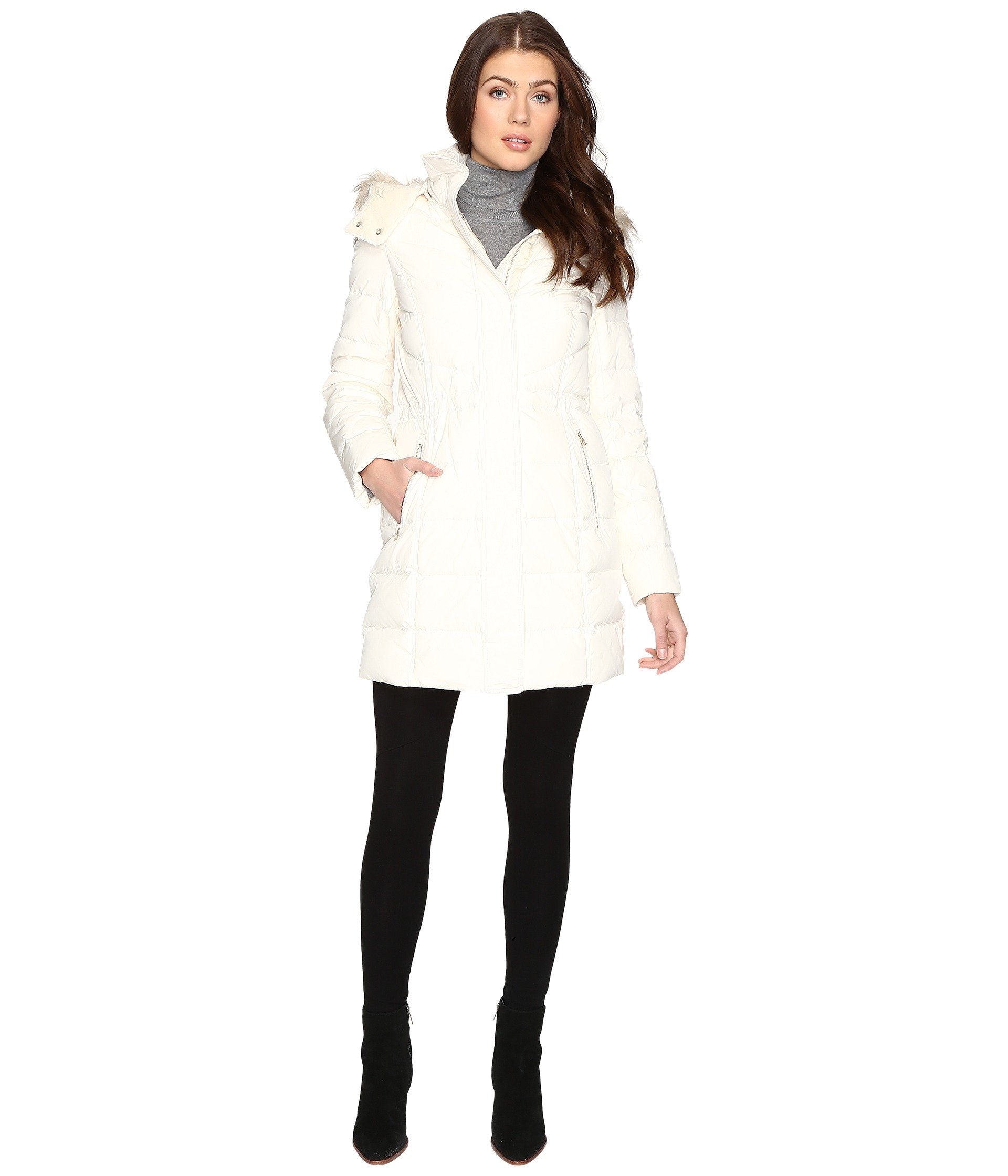 Cole Haan Down Parka w/ Faux Fur at 6pm