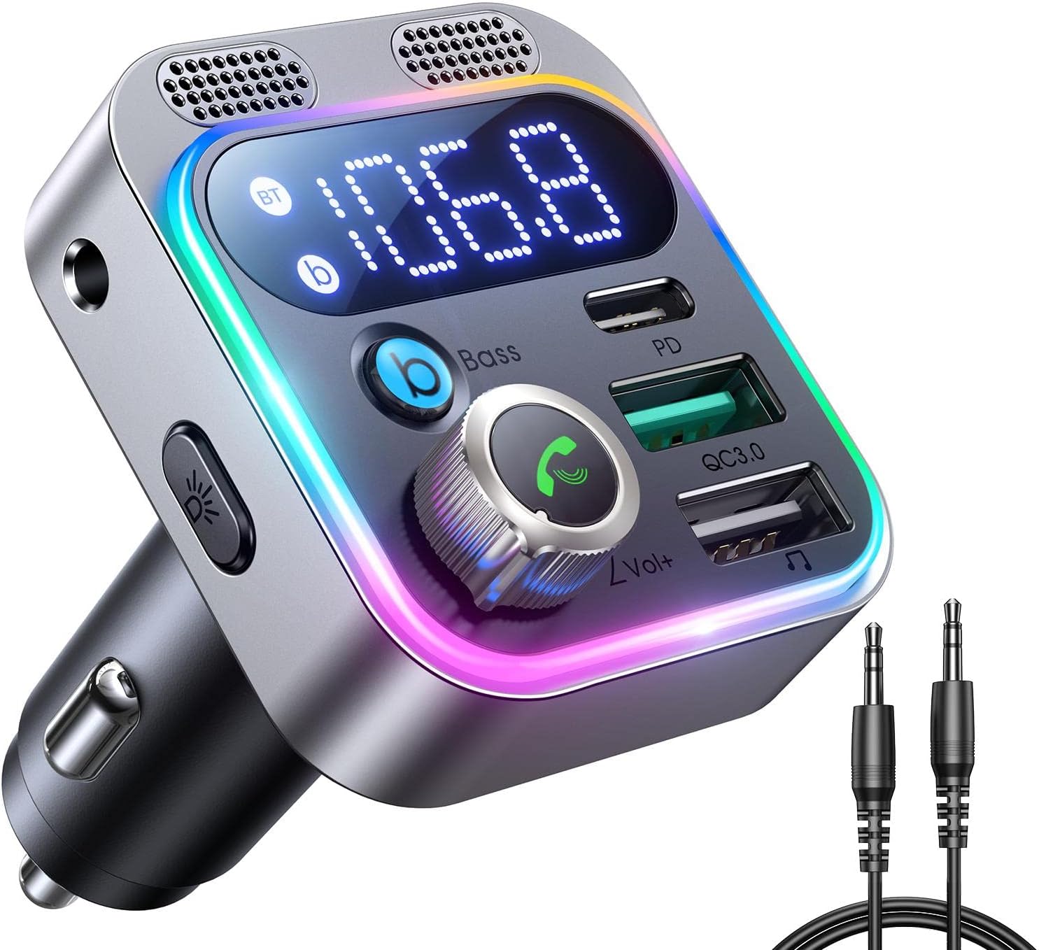 (Upgraded Version) Sumind Car Bluetooth FM Transmitter