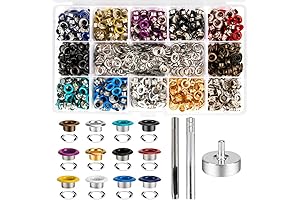 600Pcs Black Eyelets Metal Eyelets Set with Black Eyelets