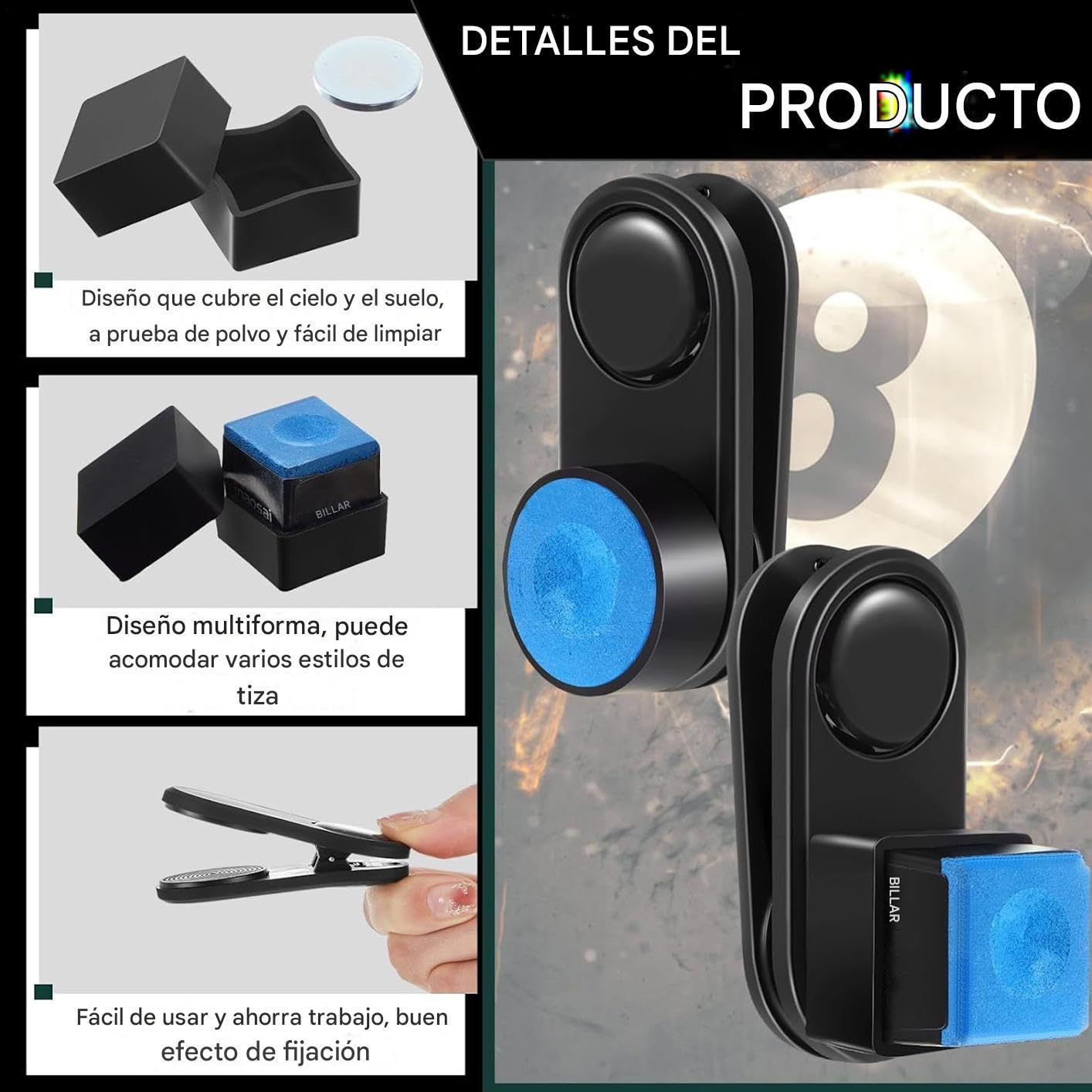 Estuche Magnético con Clip para Tiza De, Portatizas Magnético Deportivo