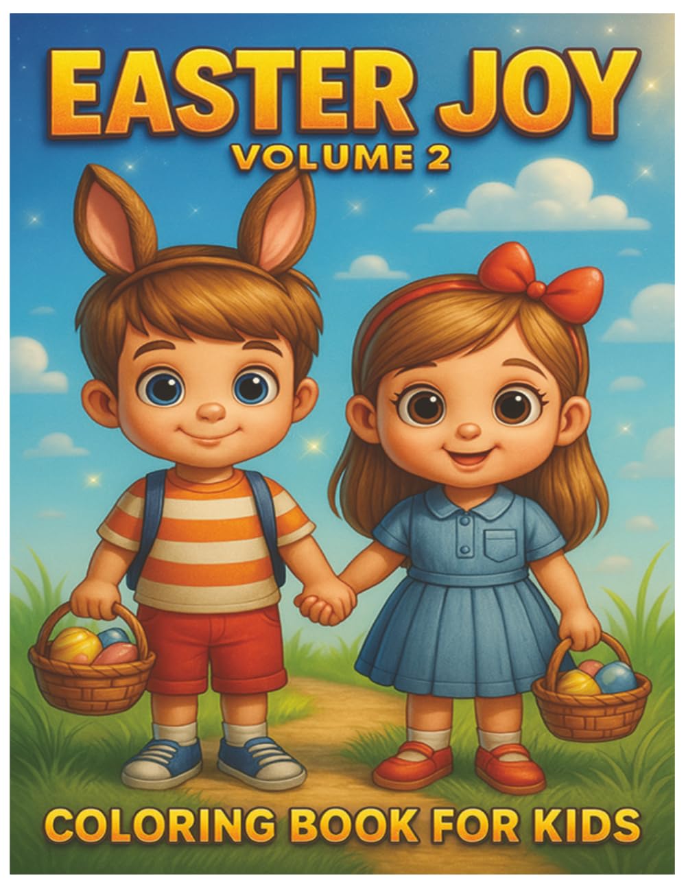 Easter Joy Vol.2, Coloring Book for Kids, easter bunny coloring: easter coloring book for kids, christian coloring book, easter coloring fun