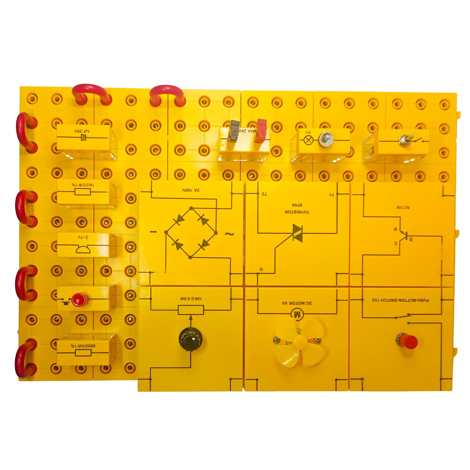 King Mariot Medical EquipmentsSmall Demo Instrument MSC-01 | Safety Circuit Board, Visible Component Module, Safety Leads | Educational Electronics Kit
