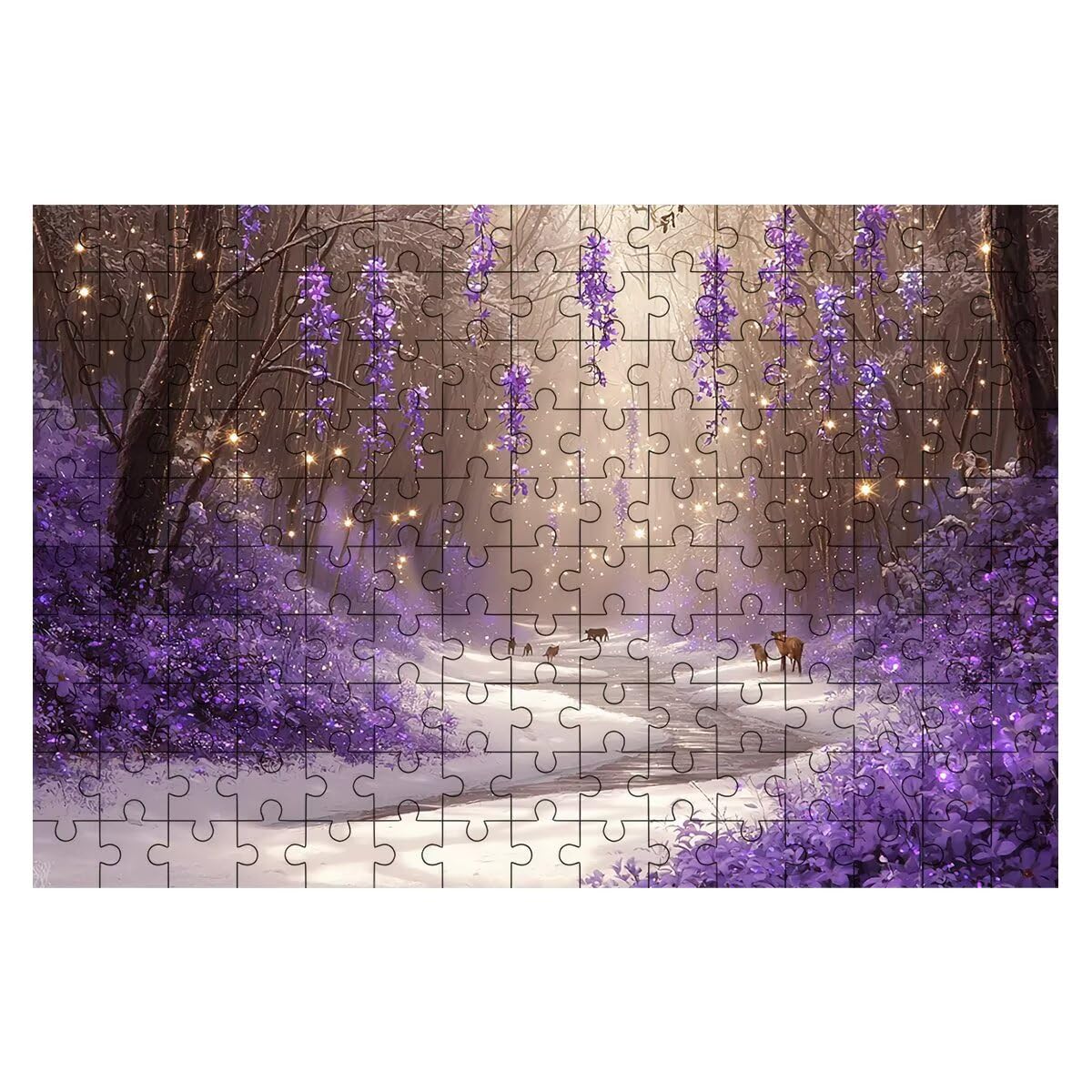 Puzzle 1500 elementów dla dorosłych, 1500 sztuk puzzle zimowe, puzzle kwiatowe dla dorosłych z wykwintnym pudełkiem do pakowania, gry edukacyjne, duże drewniane puzzle na prezent dla kobiet dekoracja