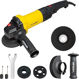 IBELL VORMIR Angle Grinder VR AG10-06 | 1100W Heavy Duty | Copper Armature | 100mm/4" Disc Dia | 0–11000 RPM | With Grinding Wheel & Guard | 6 Months Warranty