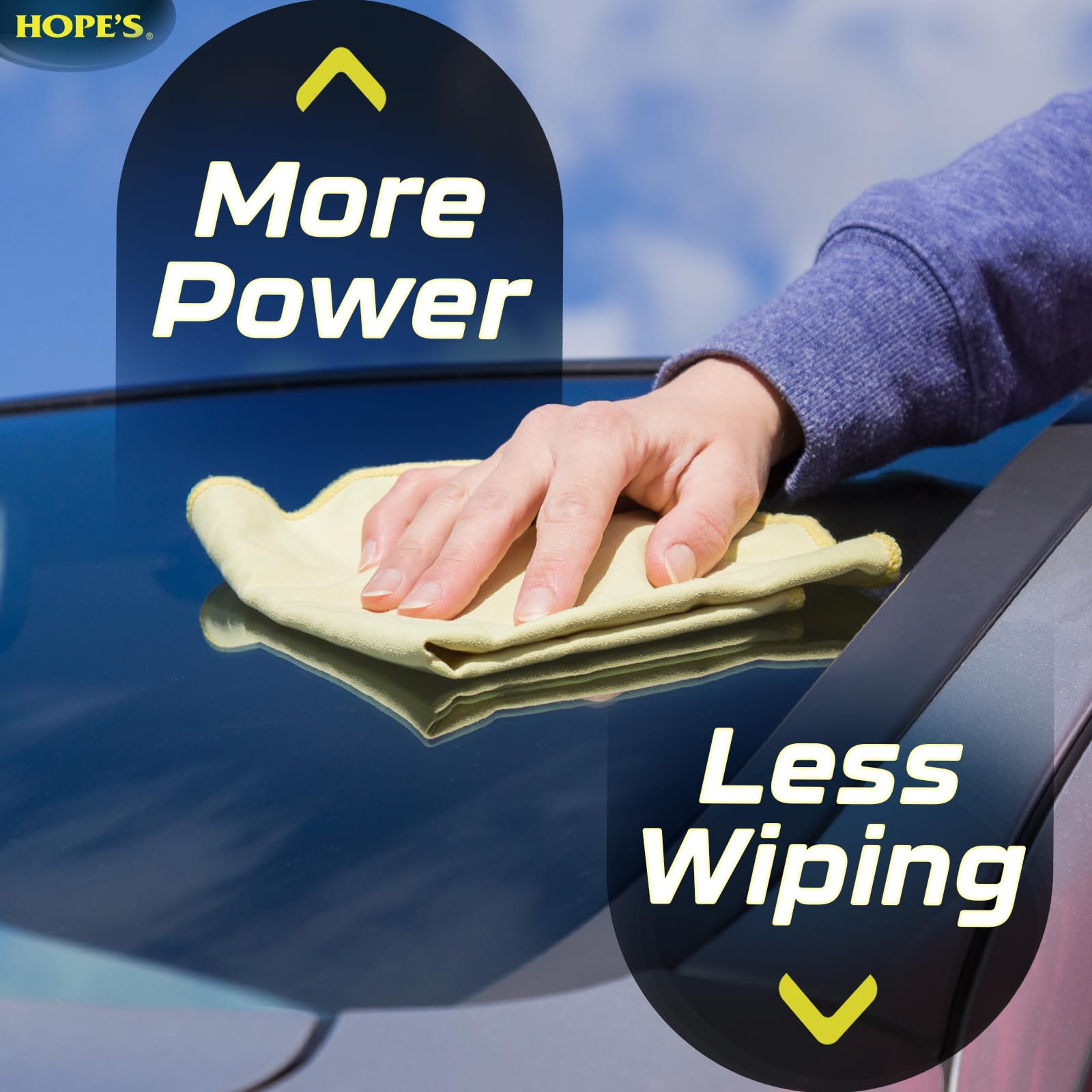 HOPE'S Perfect Glass Automotive Glass Cleaner - Streak-Free, Tint Safe Car Cleaner for Glass, Acrylic, Windows, Mirrors, Windshield - No-Residue - Removes Smudges, Road Grime - 23 Fl Oz, Pack of 1