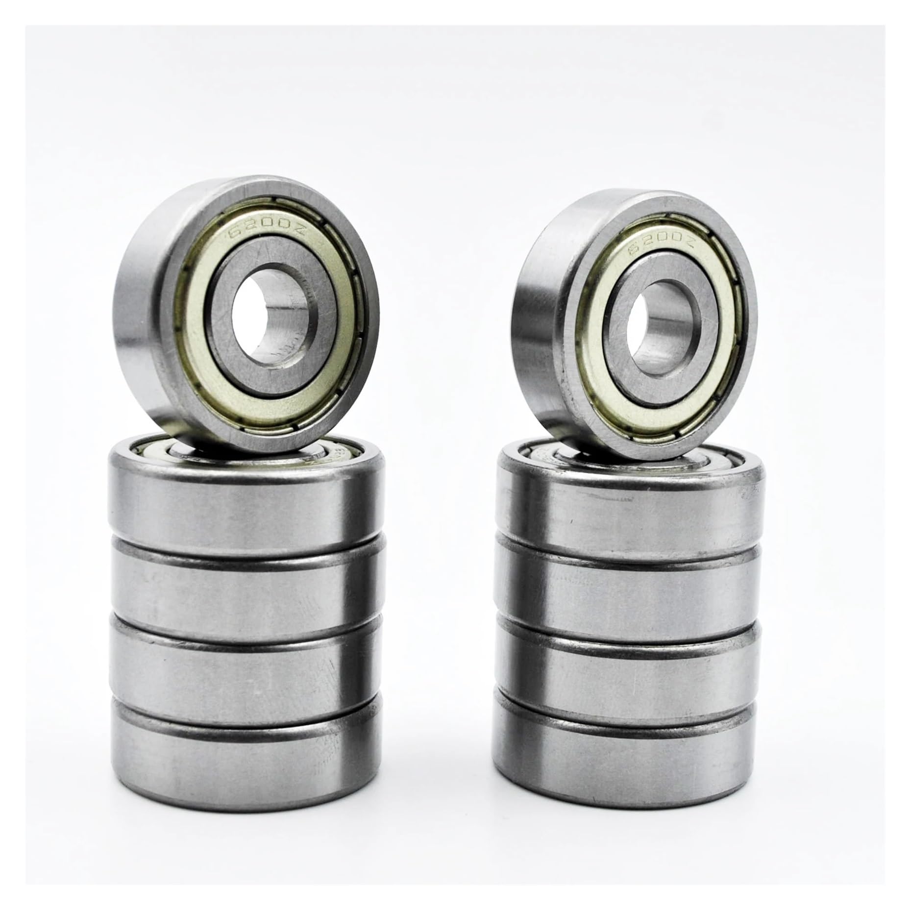 10 Pieces 6200 2 ZZ 10 * 30 * 9 mm 6200ZZ DDU 2Z Inner Diameter 10 mm Chromium Steel deep Groove Ball Bearing(6200 ZZ)