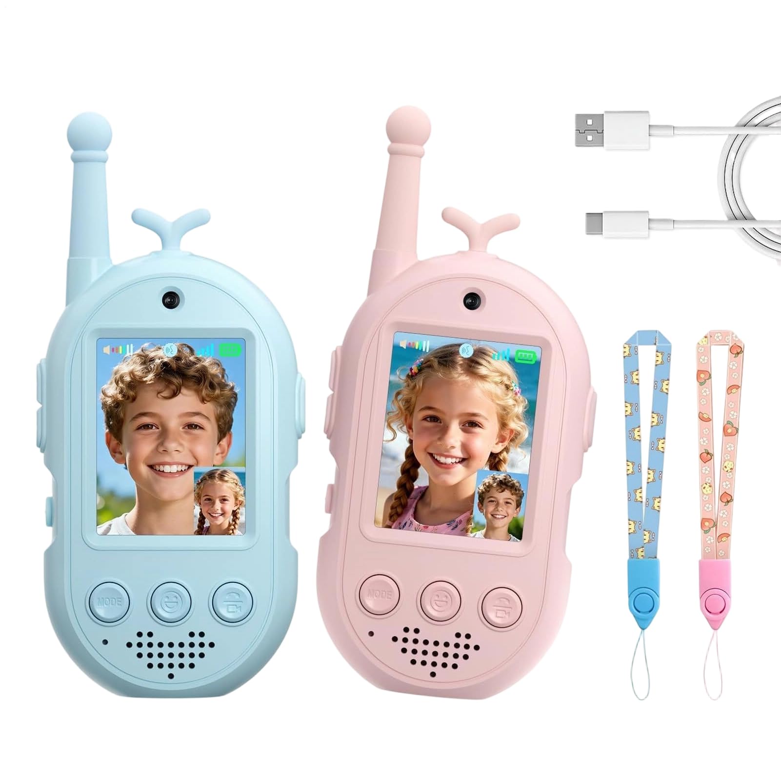 Walkie-Talkies Vidéo pour 2 Pièces Jouet d'Extérieur