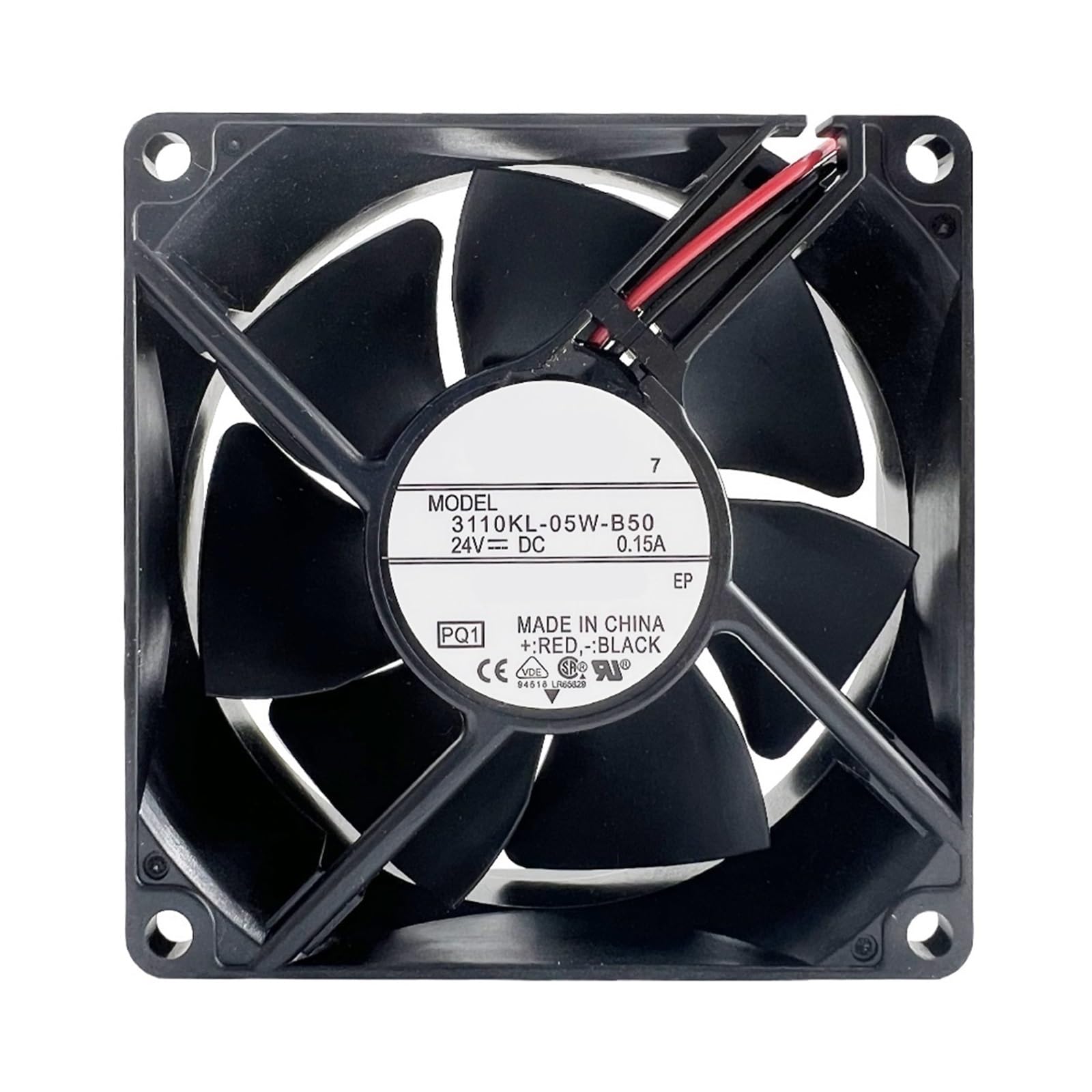 PEQYUACTE 3110KL-05W-B50 80X80X25MM 8025 3.6W DC24V 0.15A Cooling Fan